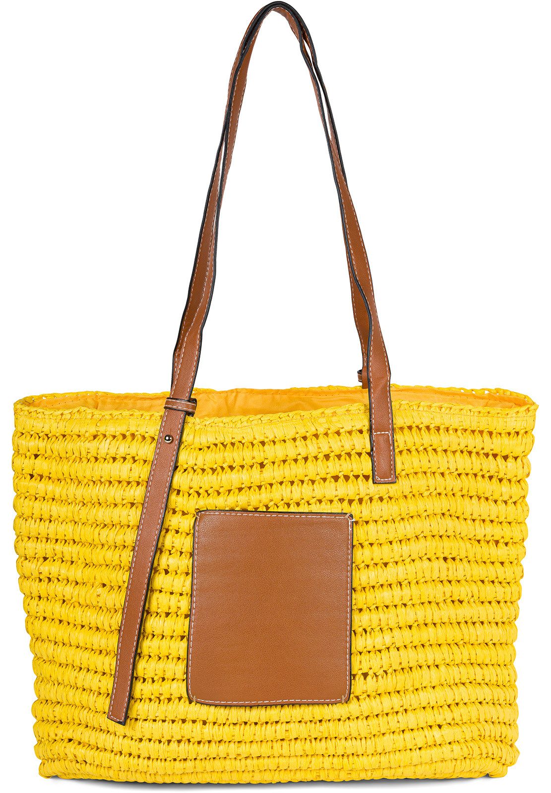 styleBREAKER Korbtasche Korbflecht Schultertasche - Basttasche (1-tlg)