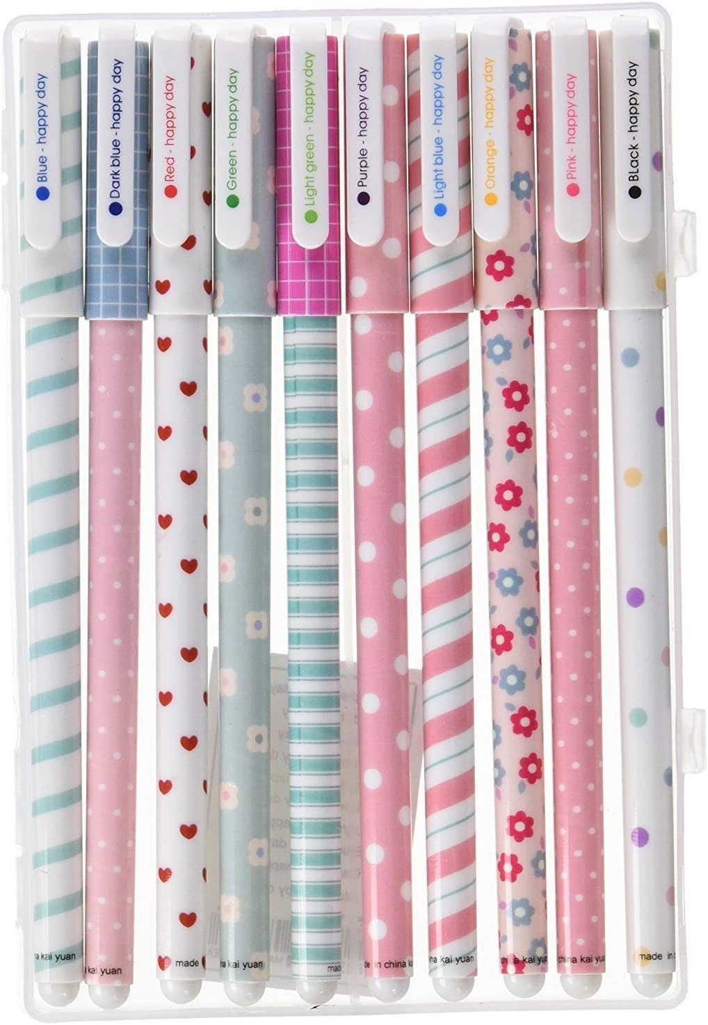 10 Pastellfarbene Kugelschreiber Set – 0,5 Mm Feine Spitze Für Journaling & Notizen