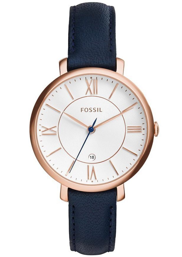Fossil Quarzuhr JACQUELINE ES3843, Armbanduhr, Damenuhr, Datum, analog, Led günstig online kaufen