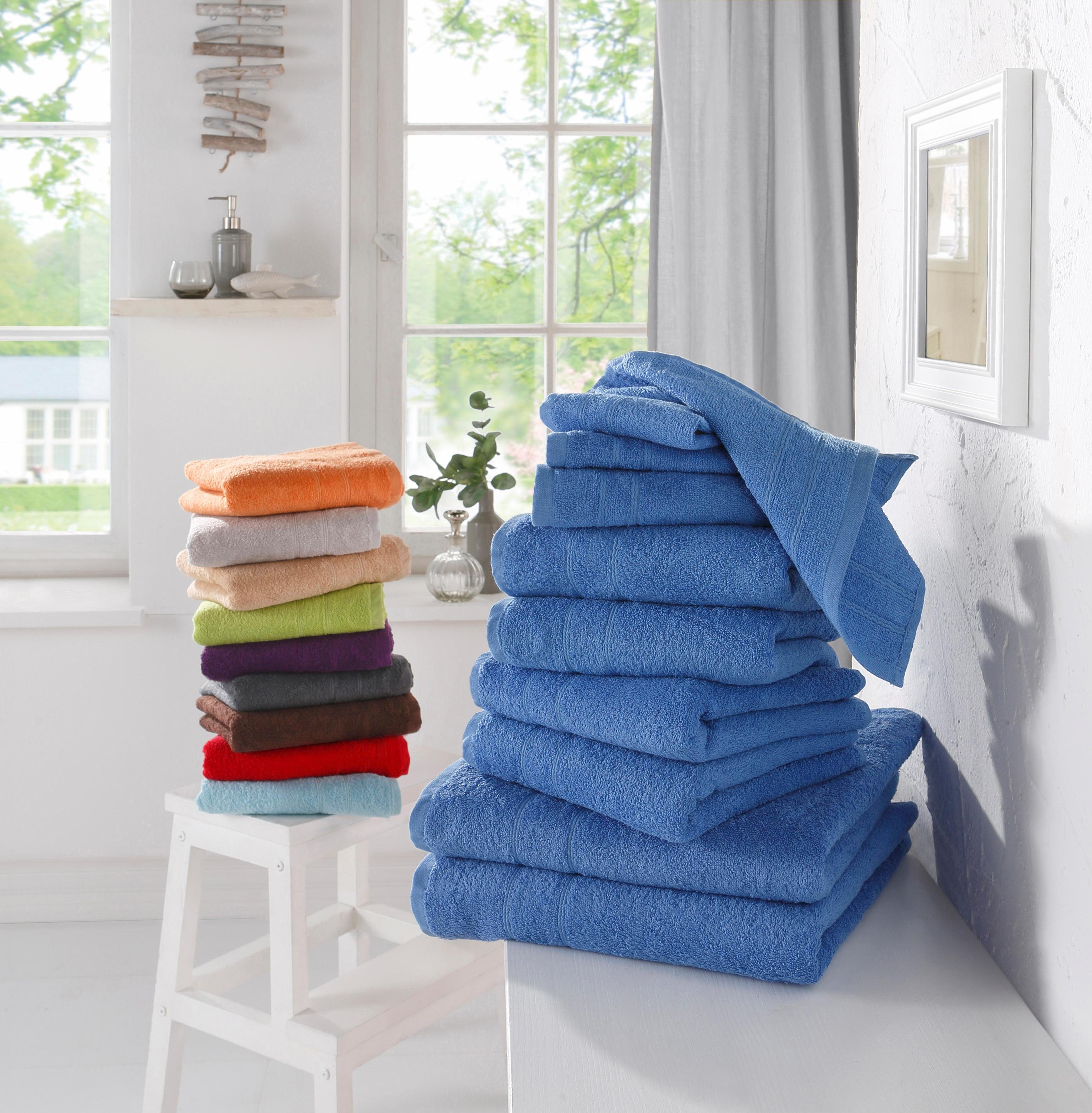my home Handtuch Set Inga, Duschtücher, günstig online kaufen