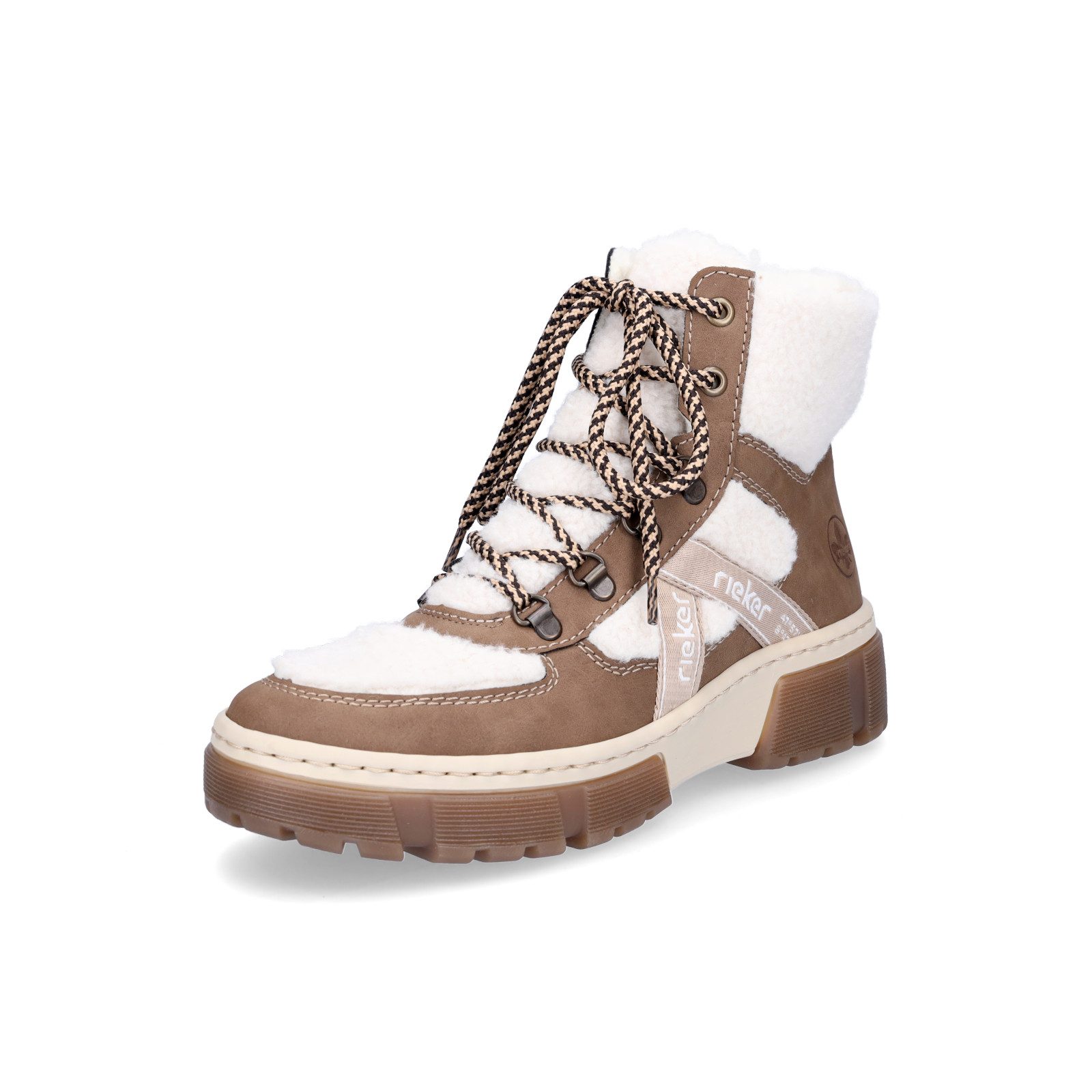 Rieker Rieker Damen Schnürboot beige weiß Schnürboots