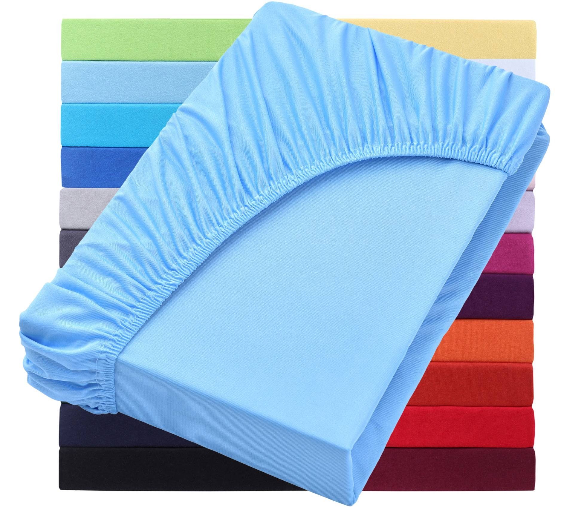 NatureMark Spannbettlaken Jersey Basic Spannbetttuch, 100% günstig online kaufen