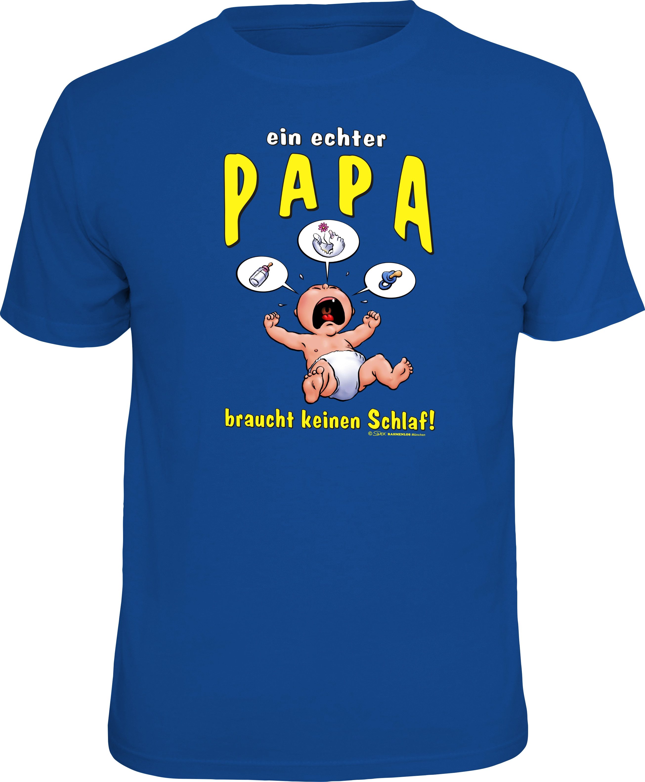 RAHMENLOS® T-Shirt ein echter Papa braucht keinen Schlaf!