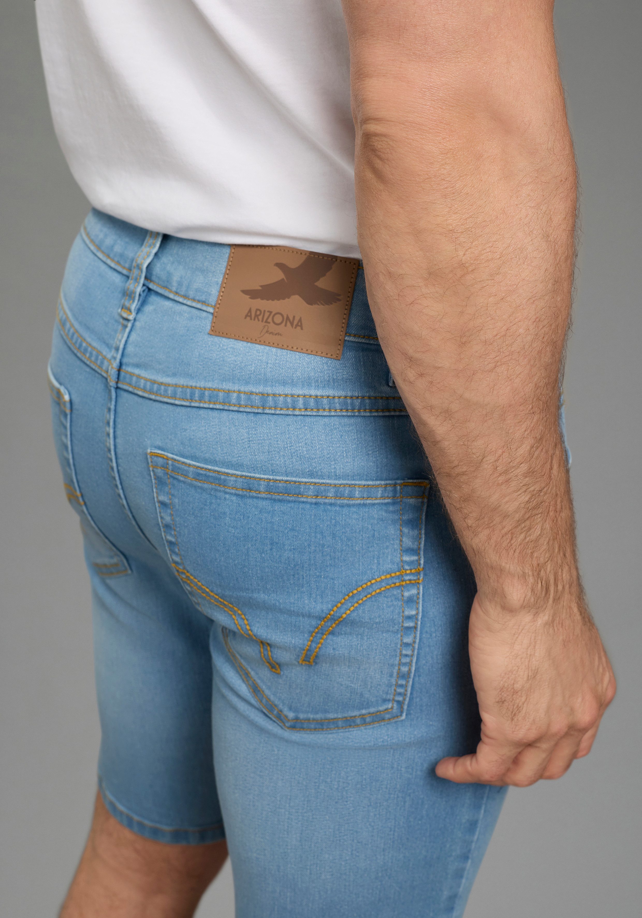Arizona Jeansshorts Doppelpack Denimshorts (2er-Pack) Regular-Fit, gerade geschnittenes Bein – Bild 4 von 5