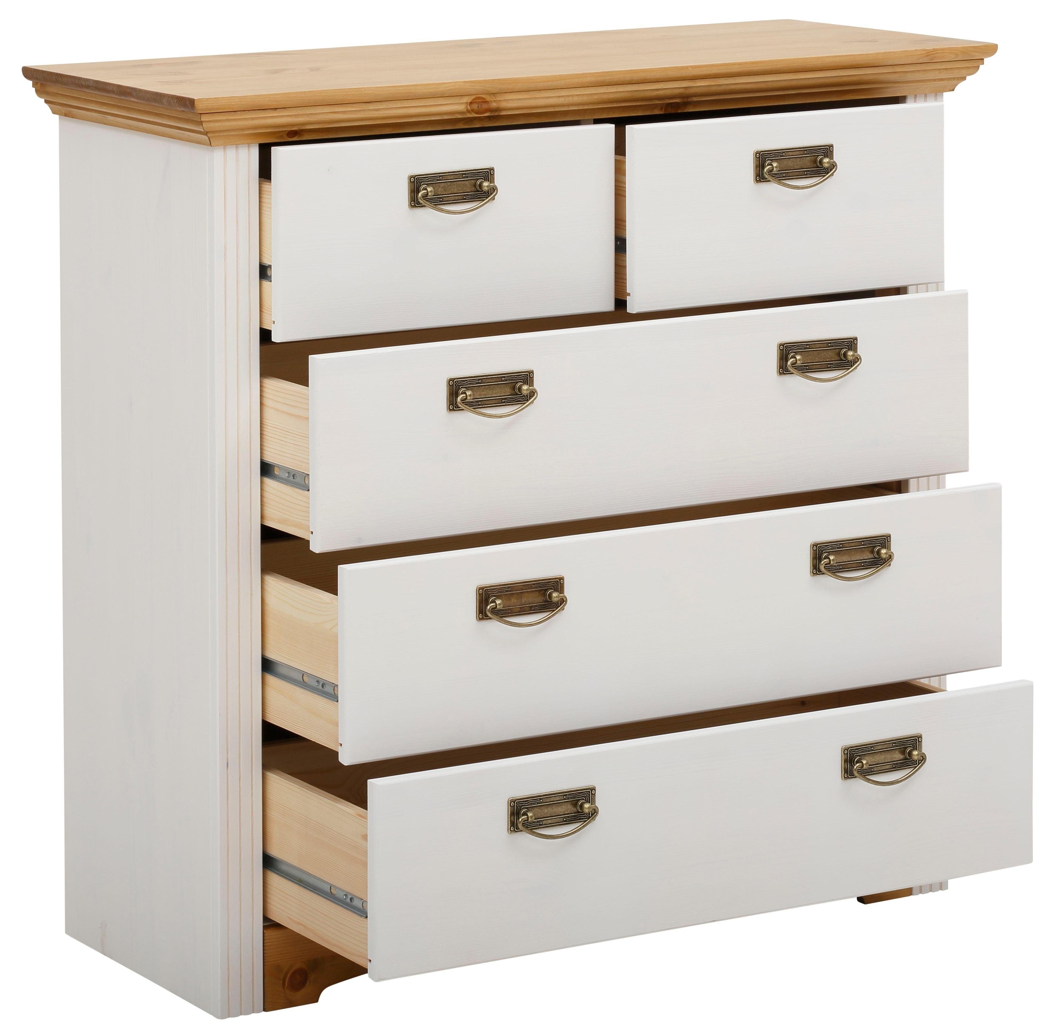OTTO home Schubkastenkommode Konrad, Kommode, im Landhausstil, rustikal, Breite 94 cm, aus massiver, FSC®-zertifizierter Kiefer – Bild 5 von 5