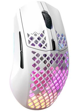 SteelSeries Wireless White Aerox 3 Gaming-Maus (RGB Beleuchtung)