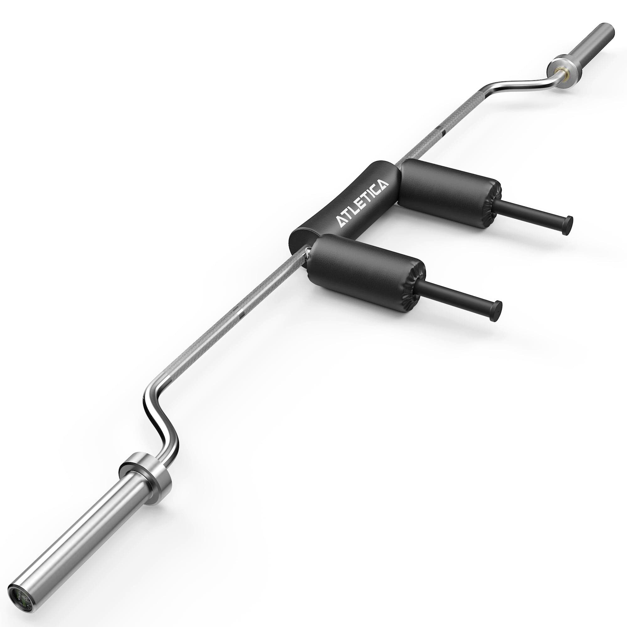 ATLETICA Langhantelstange Safety Squat Bar Ø 50 mm, 220 cm, 19,5 kg, Angenehme Griffe