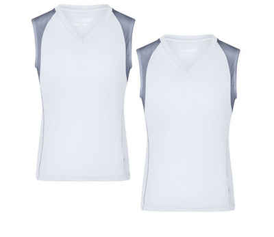 James & Nicholson Lauftop Doppepack Atmungsaktives Damen Running Top JN394 (Doppelpack, 2er-Pack) Feuchtigkeitsregulierend