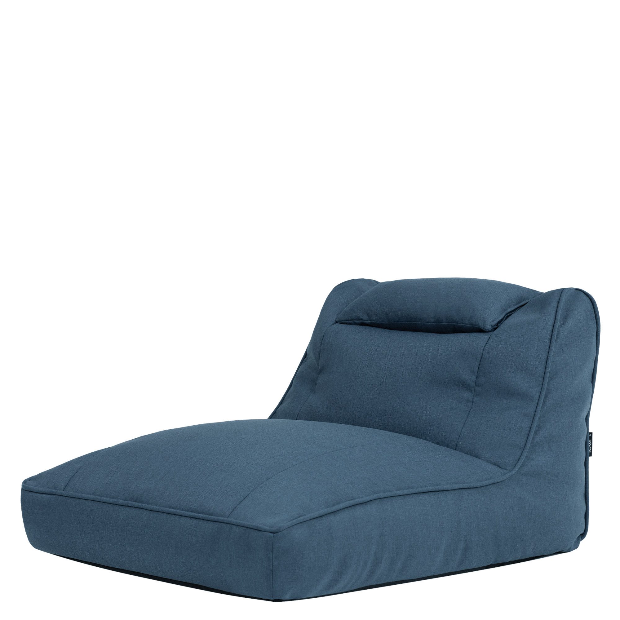 icon Sitzsack Liege aus Olefin „Nova“, mit Füllung, XXL, Made in Germany, für Erwachsene & Kinder, wetterfest