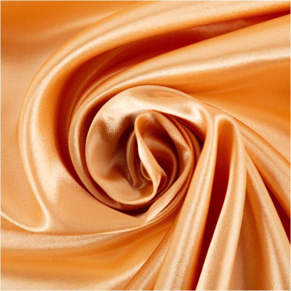 SCHÖNER LEBEN. Stoff Satinstoff uni beige-gold 1,45cm Breite