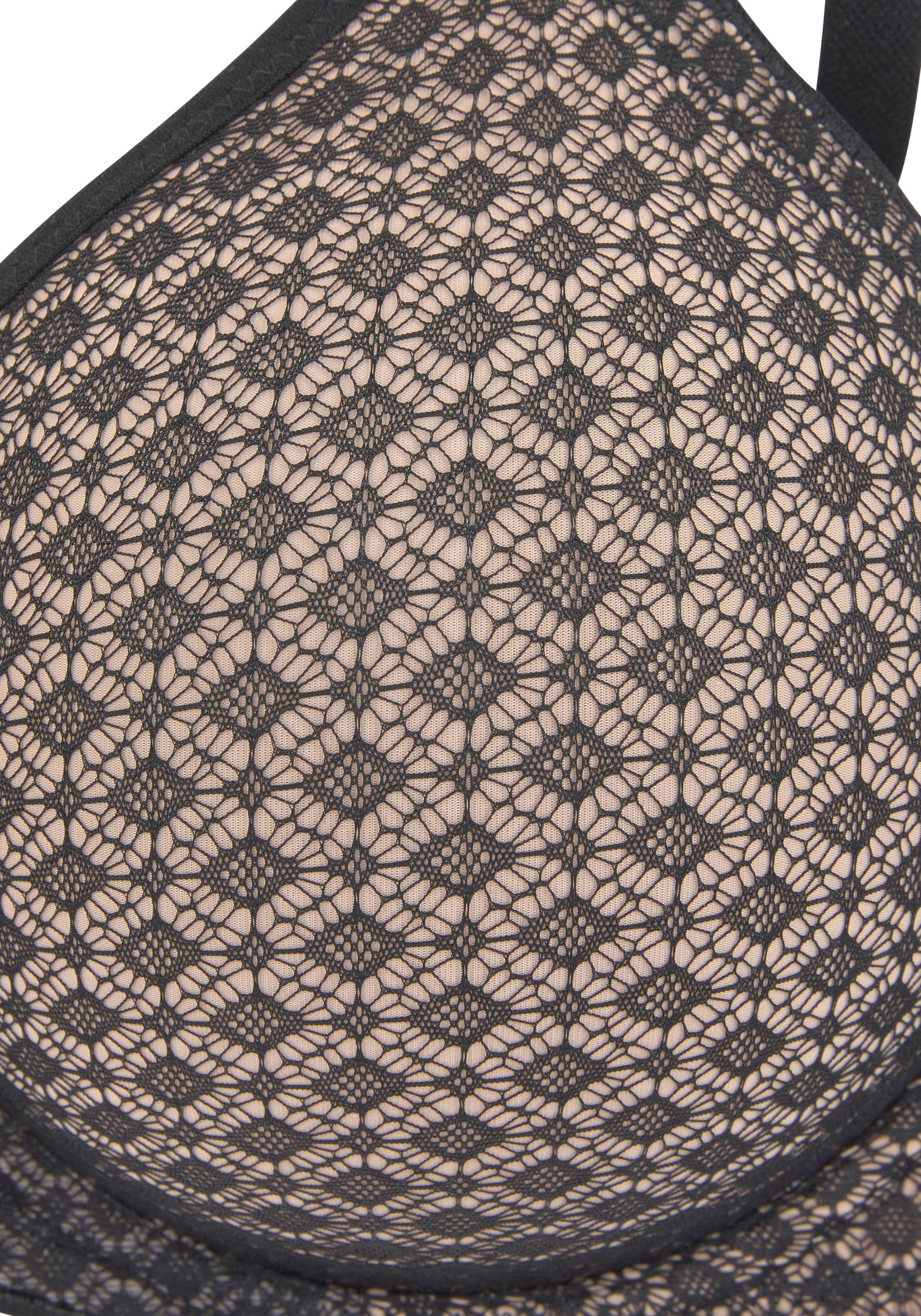 petite fleur T-Shirt-BH (Packung, 2 Stück) mit Bügel und grafischer Spitze, Basic Dessous