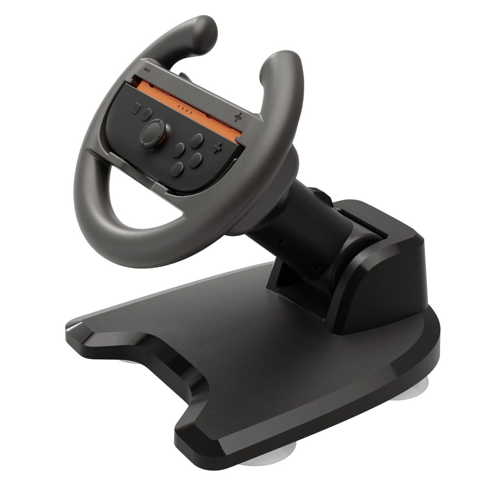 YAXO Lenkrad-Ständer für Joy-Con Switch 2 klappbar Racing ergonomisch Zubehör Nintendo (Joy-Con Lenkrad-Ständer, 1 St., Rutschfeste Passform)