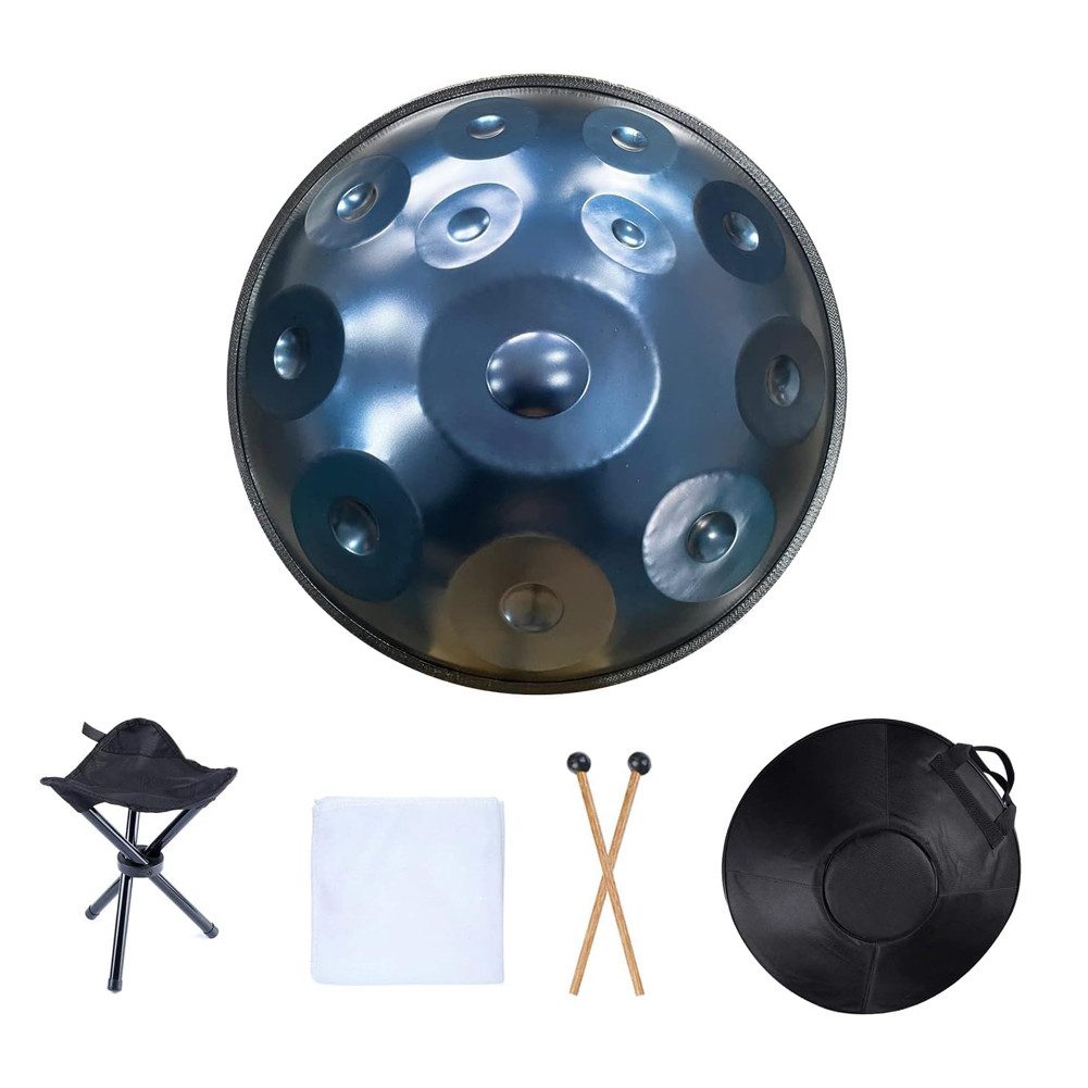 FANNOU Handpan 12-Noten-Handpan für Musikliebhaber, 22Zoll handgefertigte Trommel mit ganzen Sets