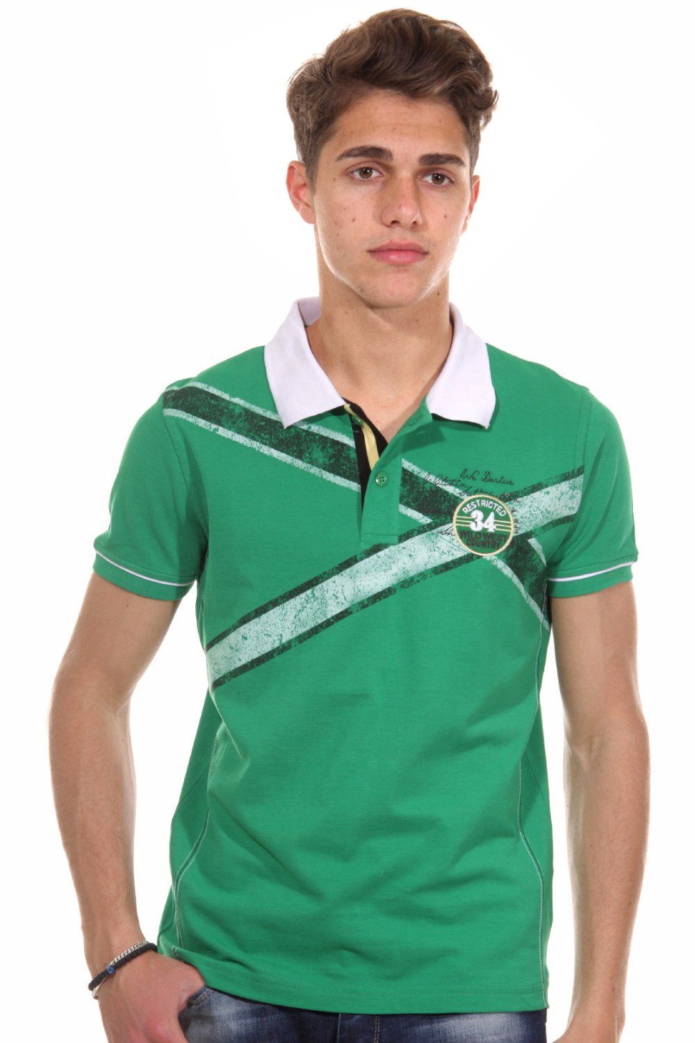 R-NEAL grün Poloshirt
