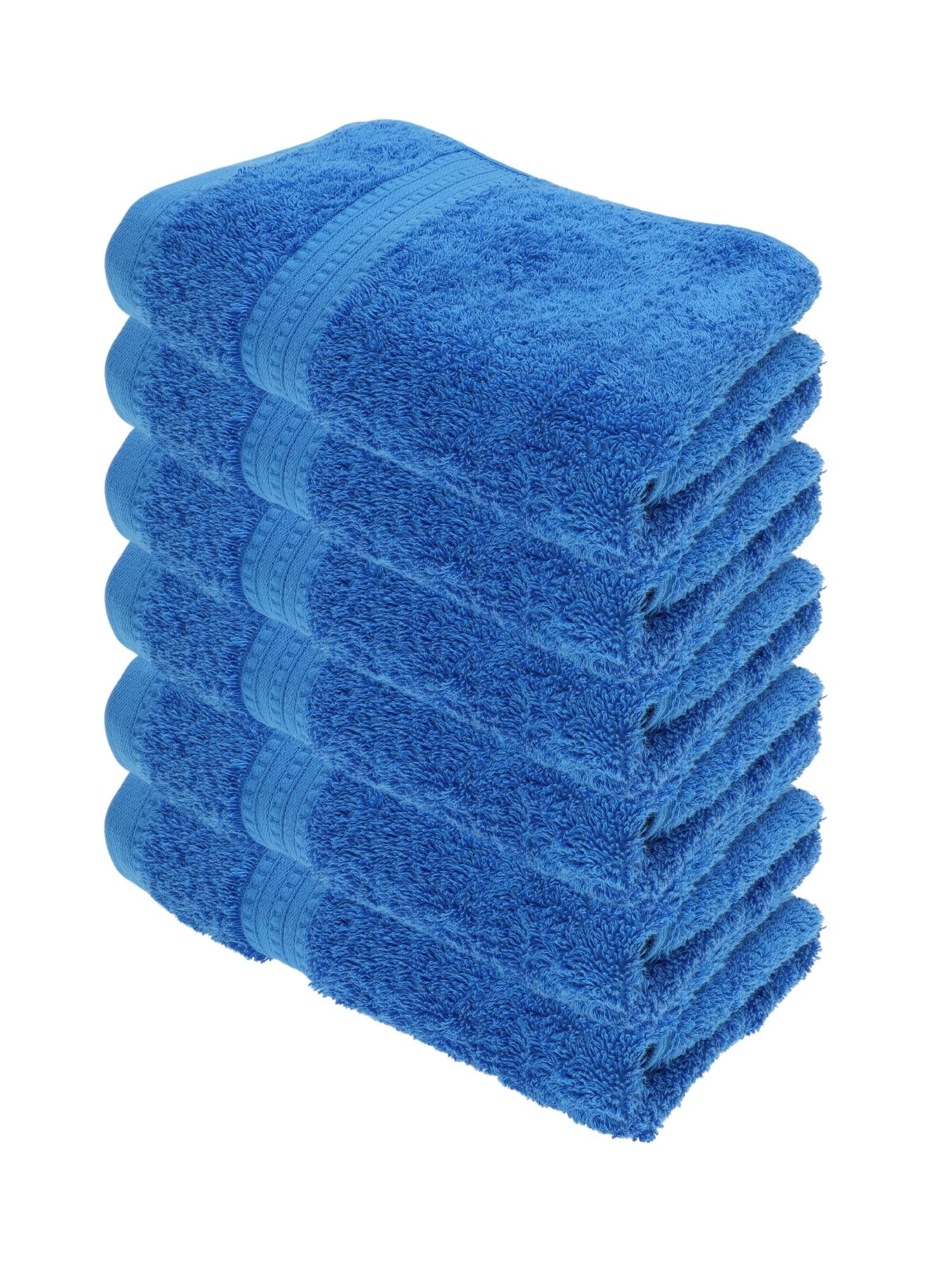 Julie Julsen Handtücher 6-Handtücher-Royalblau, Bio-Baumwolle (6-St) günstig online kaufen