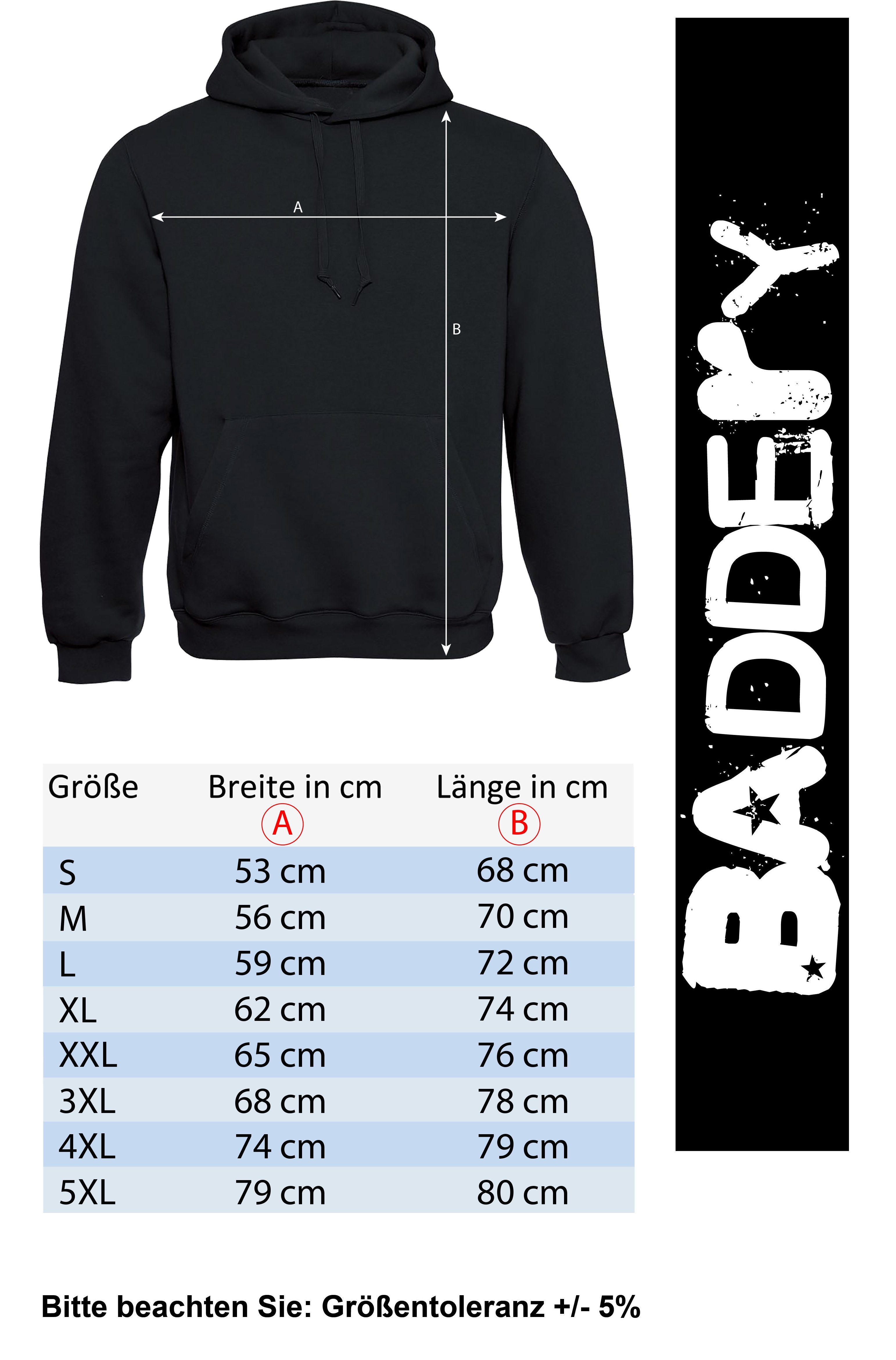 Baddery Kapuzenpullover Motocross Pullover: "MX Dirt Life" - Moto Cross Kleidung, hochwertiger Siebdruck, auch Übergrößen – Bild 4 von 4