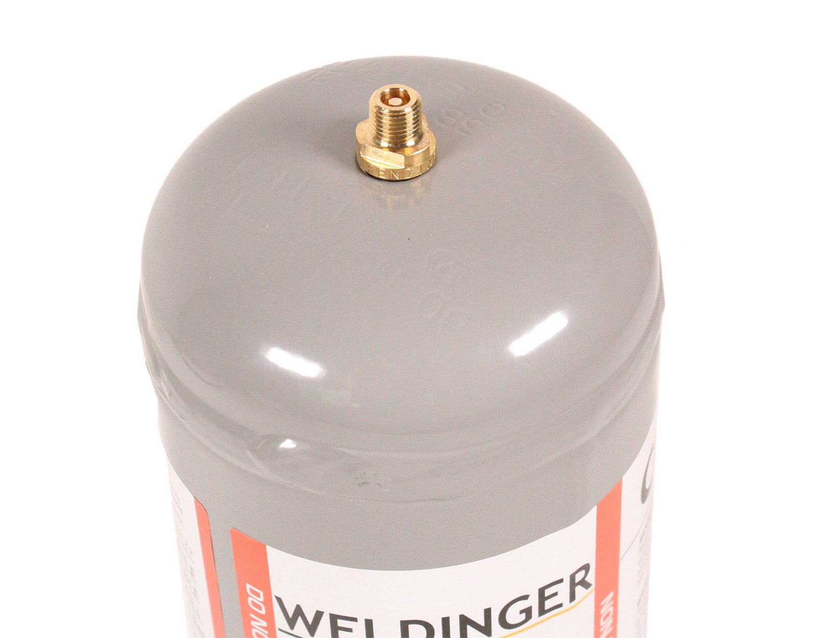 WELDINGER Gas CO² Einwegflasche 2 L ca. 1,3 kg MAG-Schweißgas Schutzgas M10x1R, MAG-Schweißen