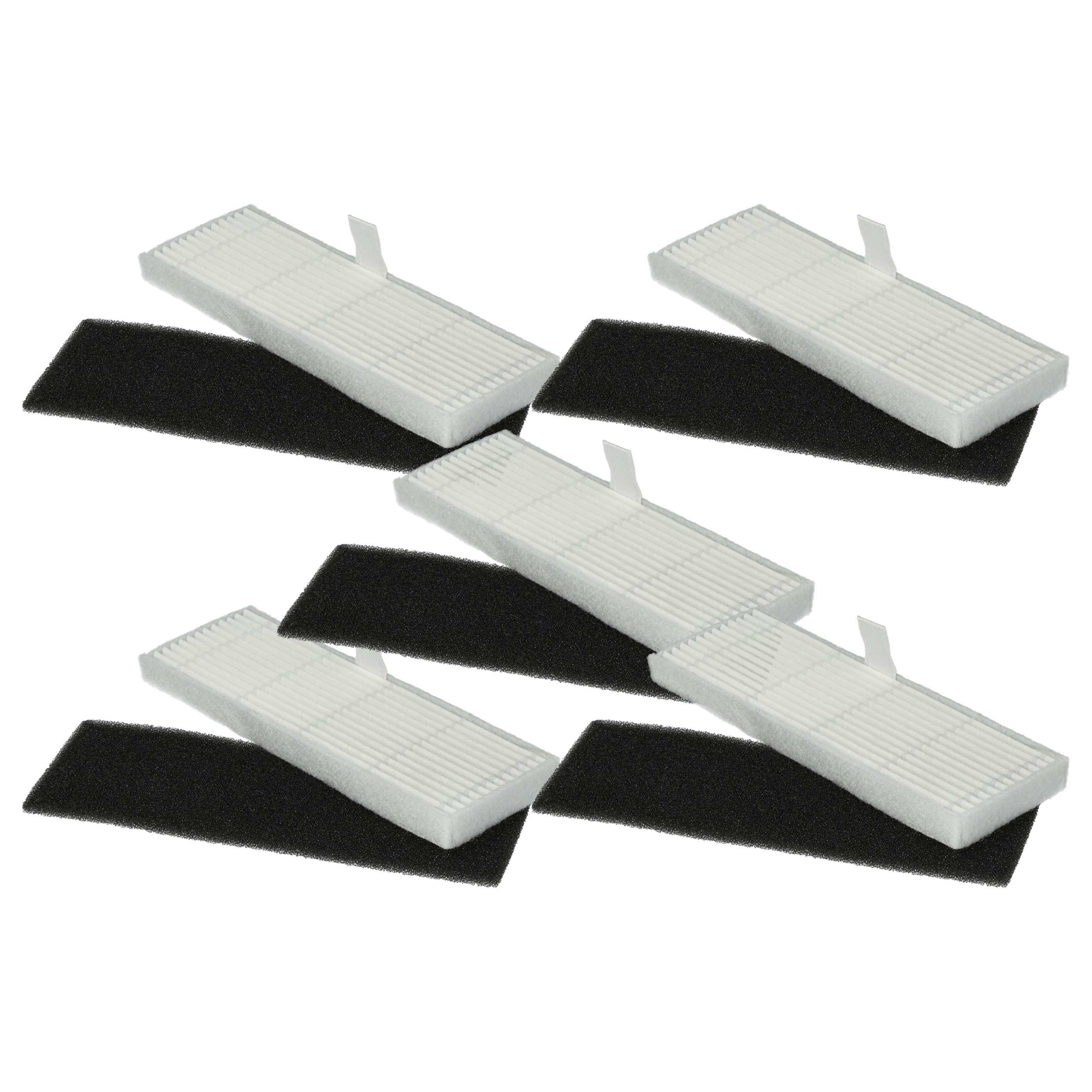 vhbw Ersatzfilter passend für Honiture Q6 Pro Saugroboter, Zubehör für Honiture Q6 Pro