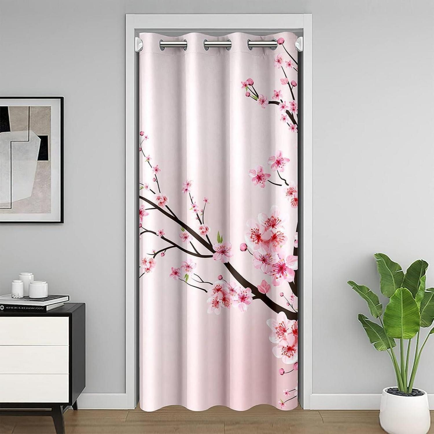 LuxusKollektion Türvorhang Türvorhang Sakura-Blume rosa (1 St)