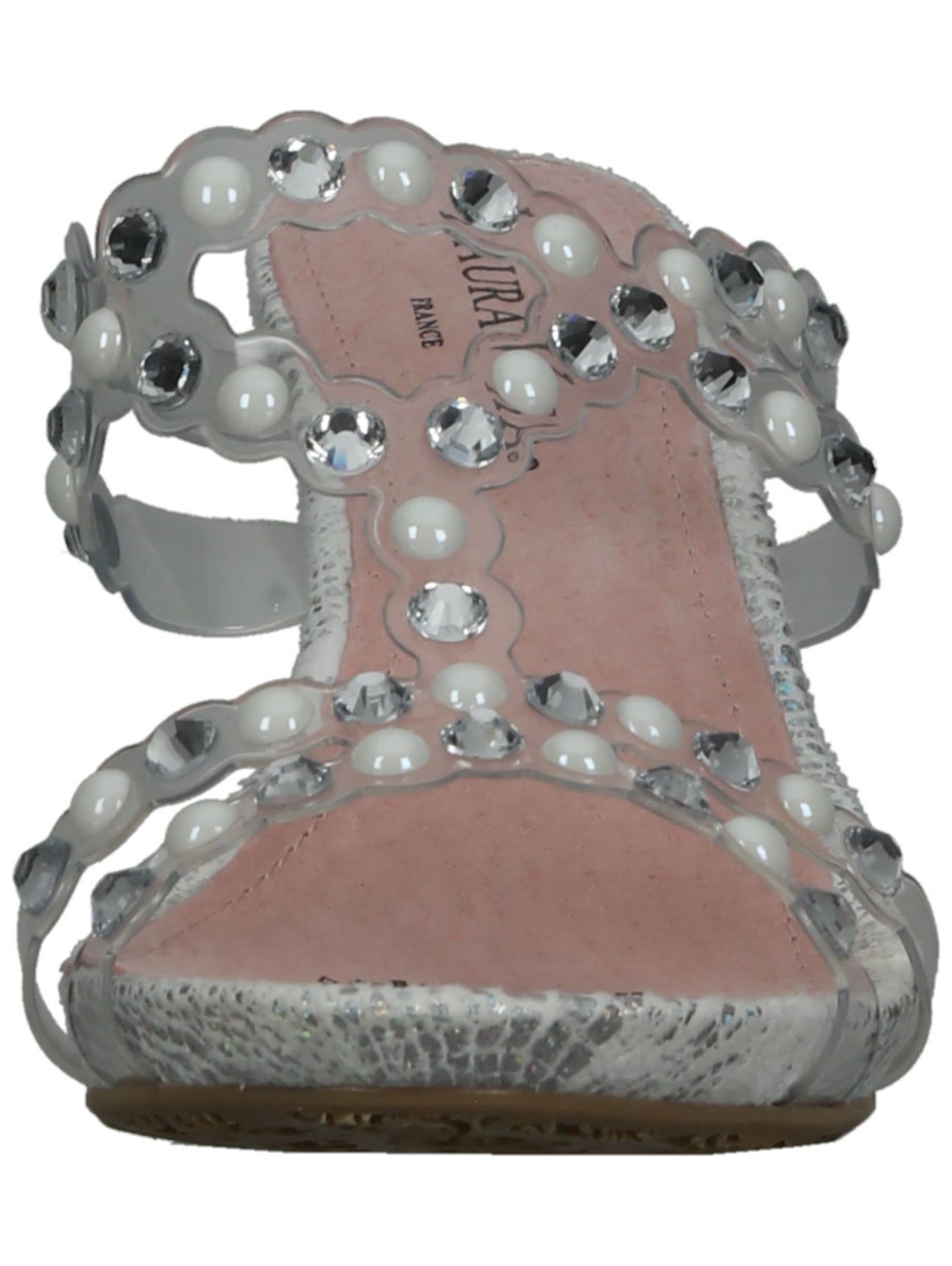 LAURA VITA Pantoletten Lederimitat/Textil . Pantolette