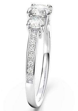 Swarovski Fingerring Attract Trilogy, Gemischte Rundschliffe, 5656289/-90/-91/-92, 5655713, mit Swarovski® Kristall