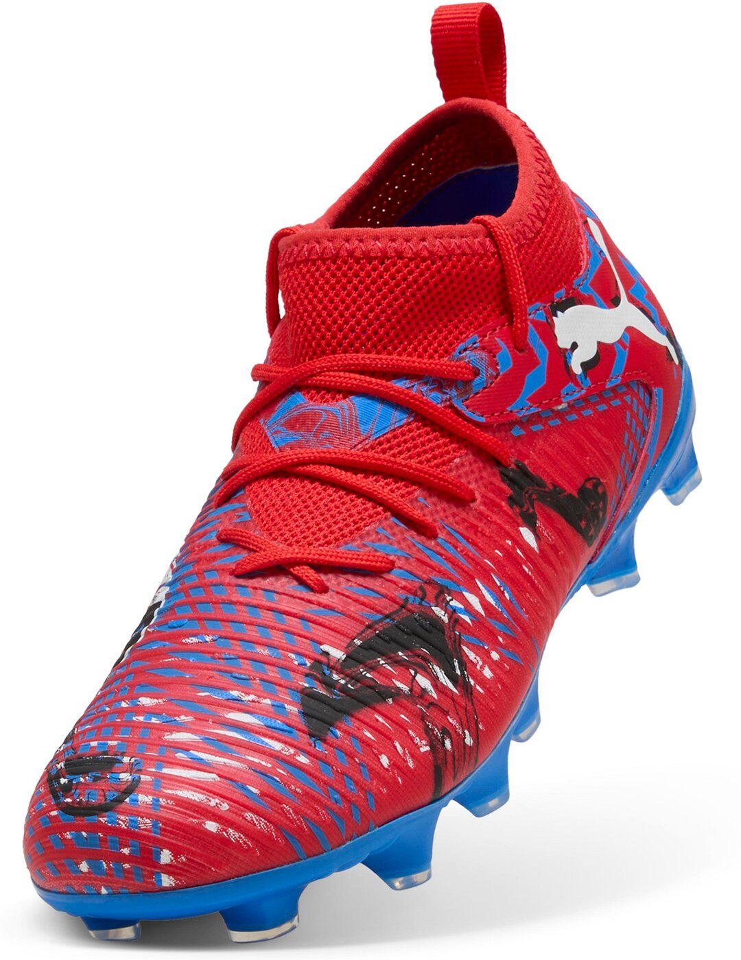 PUMA FUTURE 8 MATCH PLAYMAKERS FG/AG Jr PUMA RED-PUMA BLACK-ULTRA BLUE-PINK Fußballschuh