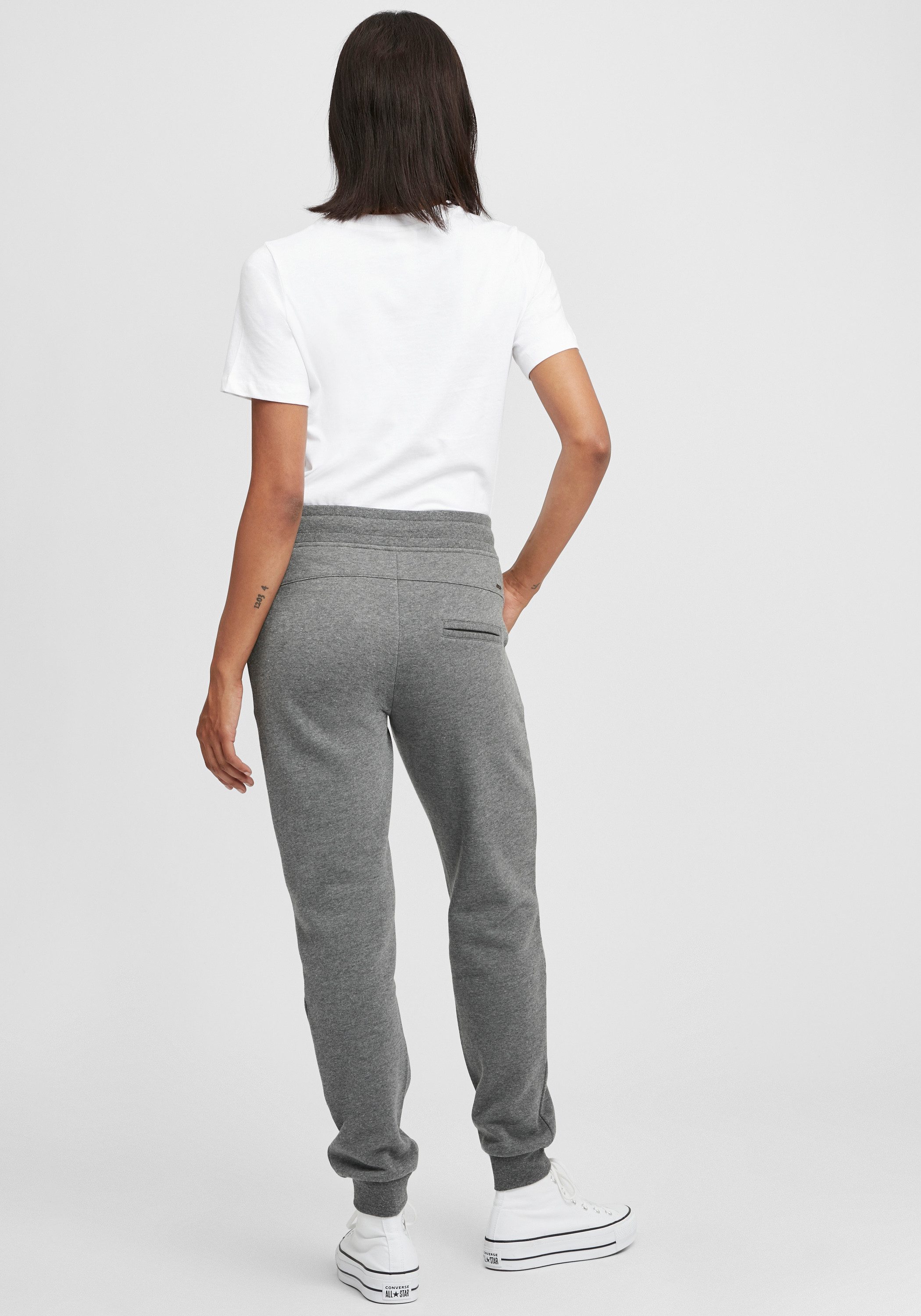 OXMO Sweathose OXOlivia Lange Hose mit weicher Fleece Innenseite