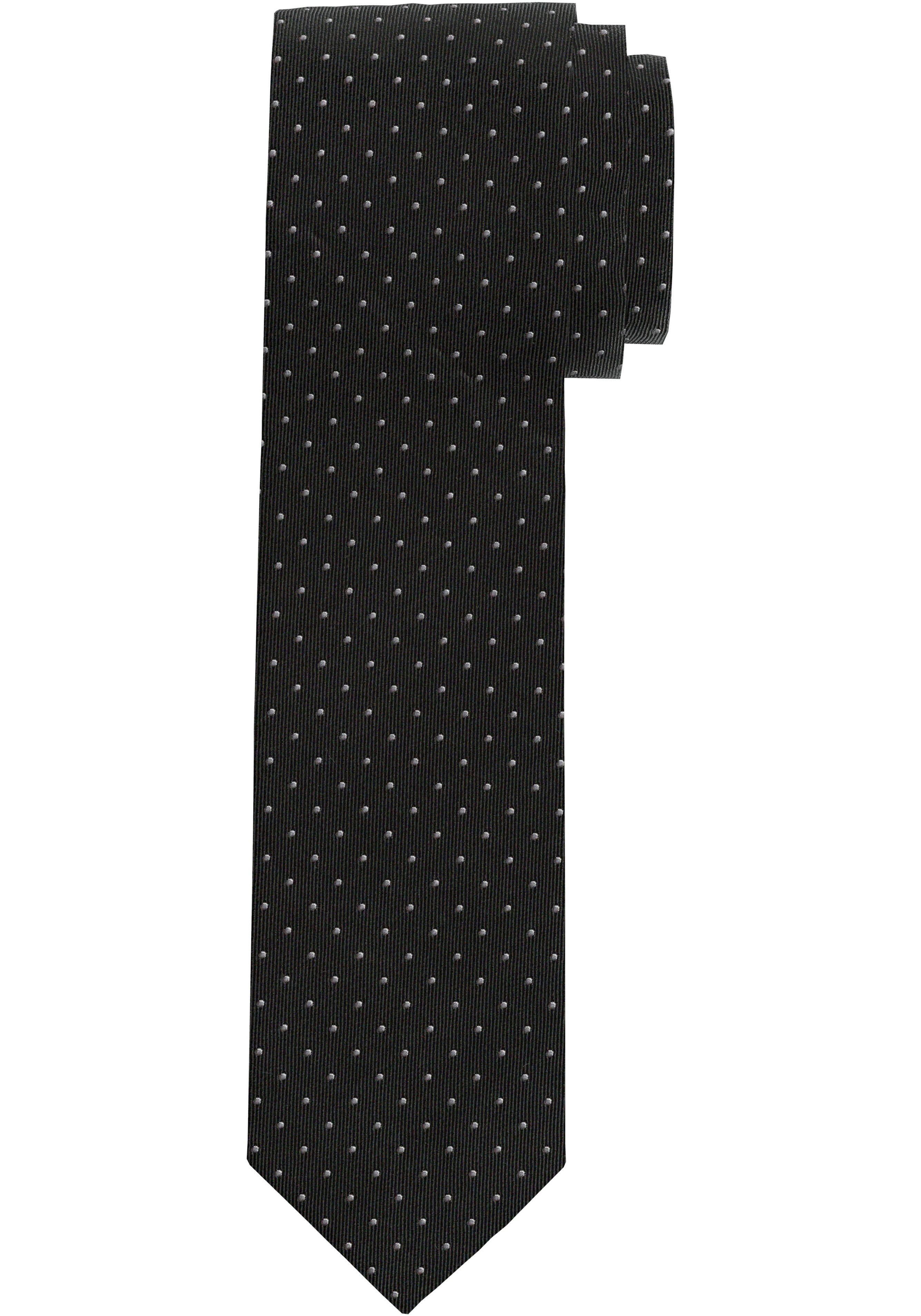 OLYMP Krawatte schwarz Seidenkrawatte