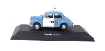 Editions Atlas Sammlerauto Morris Minor Polizei Police England 1957 blau weiß 1:43 Metall Kunststoff Sammlermodell, Maßstab 1:43