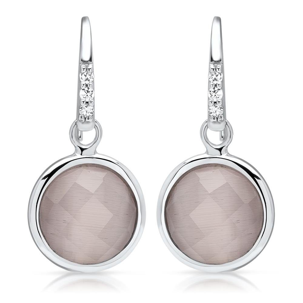 Unique Paar Ohrstecker Polierte 925 Silb... Unique Paar Ohrstecker Polierte 925 Silb...