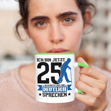 Trendation Tasse Tasse Geschenk zum 25. Geburtstag Lustiger Spruch Geschenkidee Männer