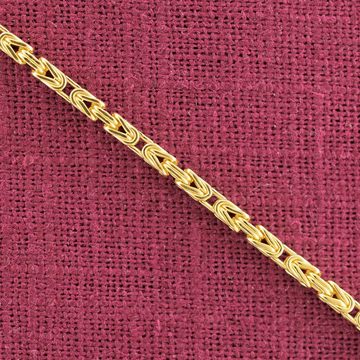 trendor Königskette 925 Silber Vergoldet Königskette Breite 2,0 mm