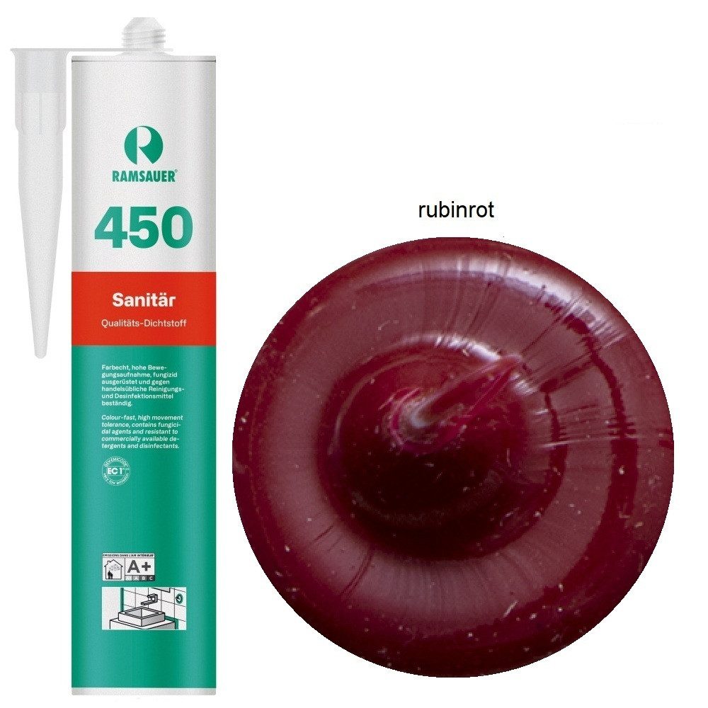 Ramsauer Dichtstoff Ramsauer 450 Sanitär Silikon Dichtstoff 310ml Kartusche günstig online kaufen