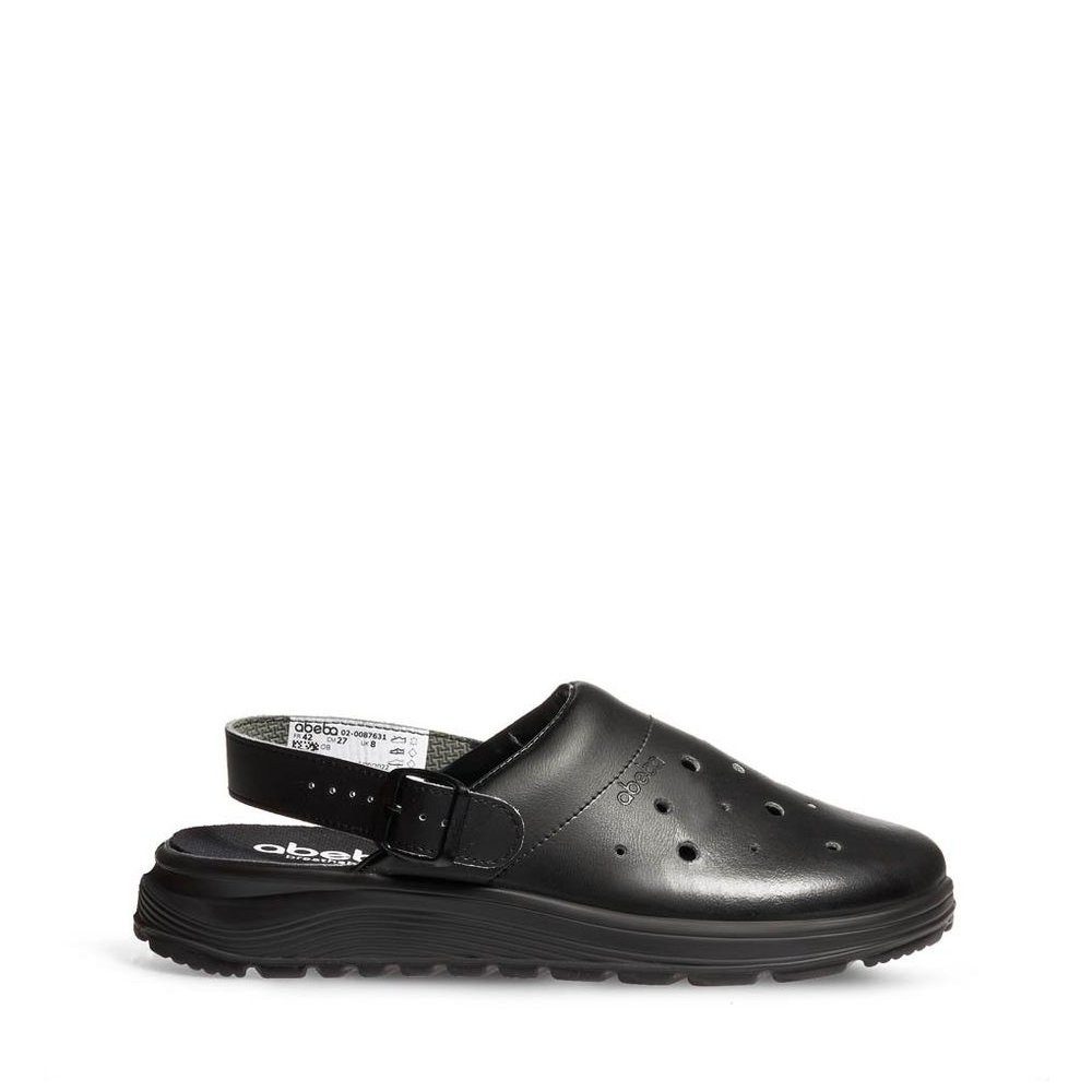 Abeba Easy 2.0 Clog Perforiert Glattleder Schnalle OB Src Clog