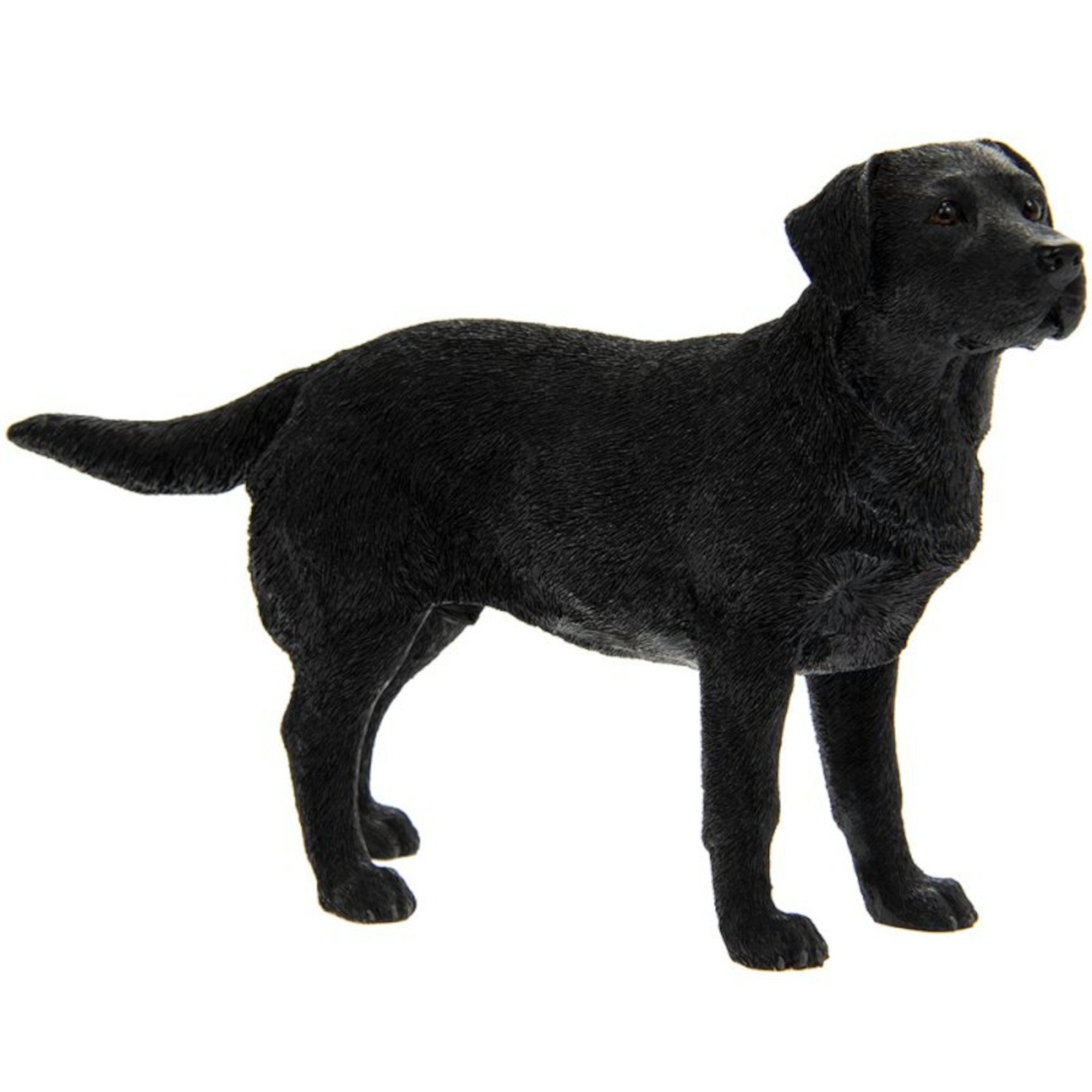 LEONARDO Dekofigur Labrador schwarz, handbemalte Details