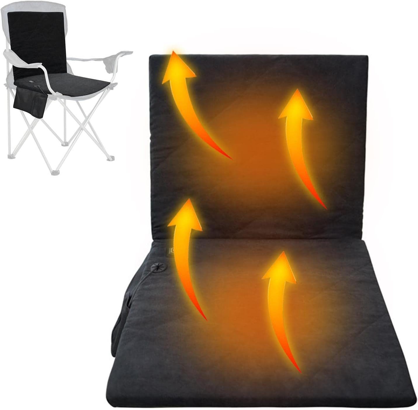 Coonoor Sitzheizkissen USB Beheiztes StuhlkissenBeheiztes Stuhlkissen für den Außenbereich, 1-tlg., 3 Temperaturstufen, mobile Stromversorgung nicht enthalten