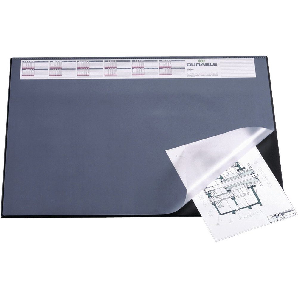 Schreibtischunterlage Durable 7204 720401 Schreibunterlage Schwarz (B x H) 650 mm x 520 mm
