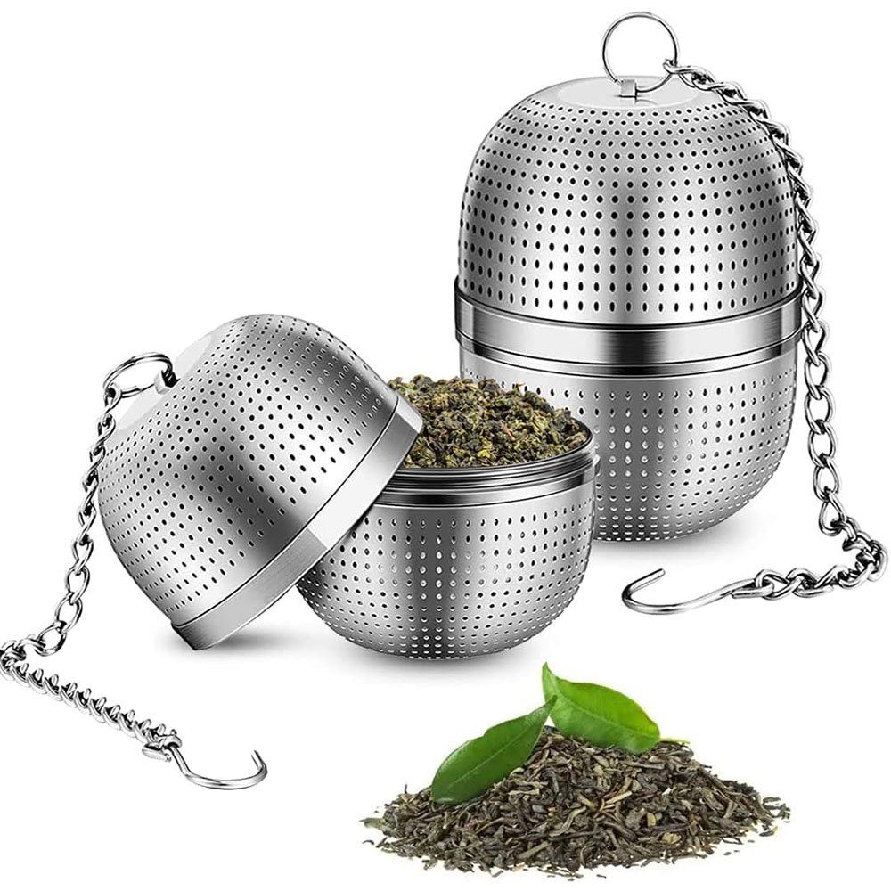 NUODWELL Teesieb Tee- und Wasserabscheider aus Edelstahl, 2-teilig, abnehmbar