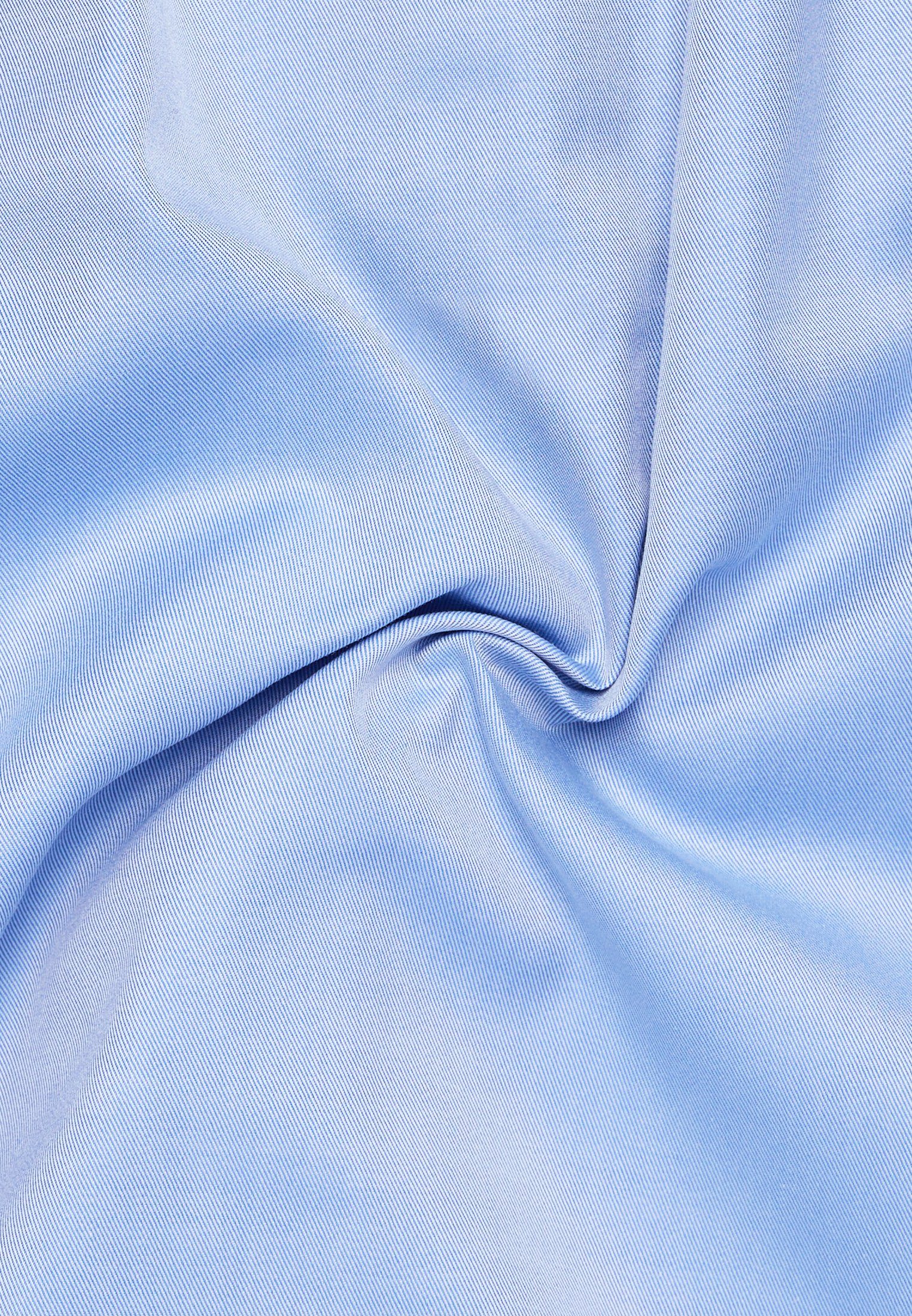 Langarmhemd blau COMFORT Eterna FIT