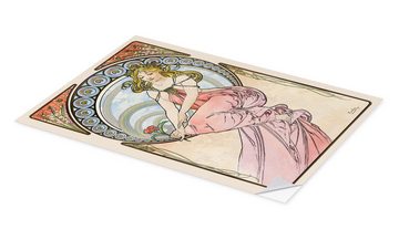 Posterlounge Wandfolie Alfons Mucha, Die Vier Künste - Malerei, Vintage Malerei