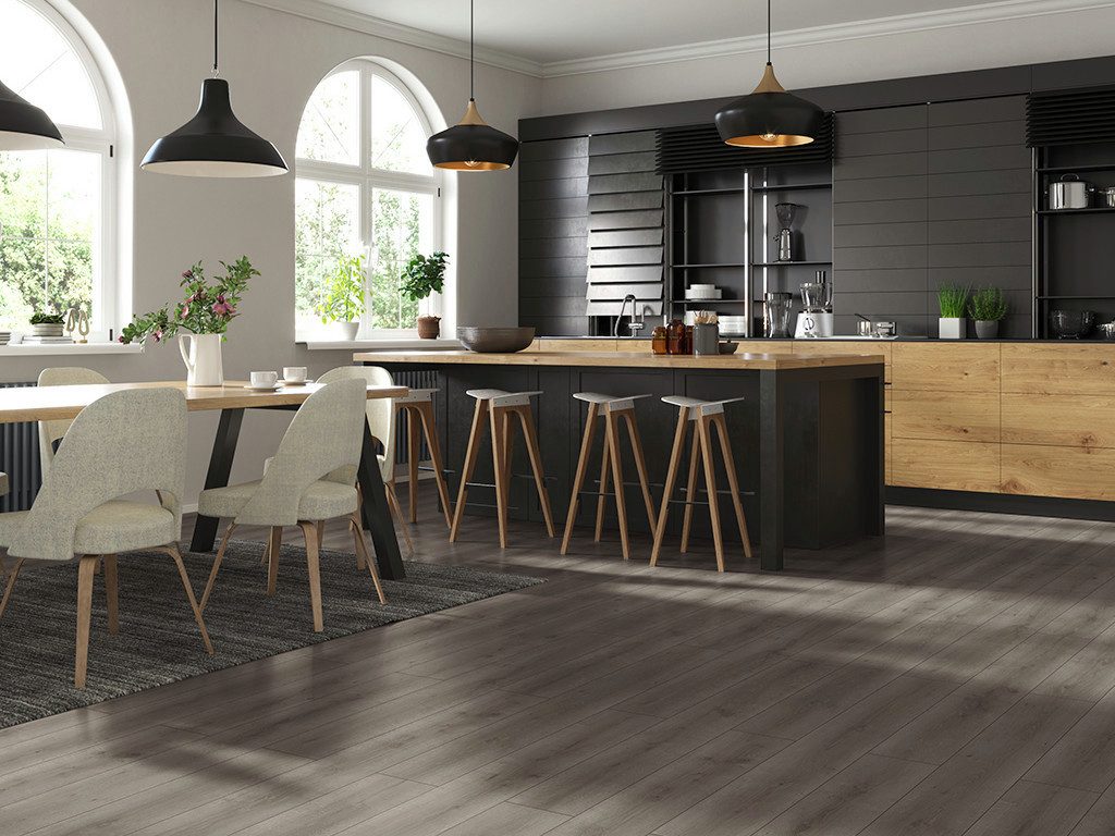 BASICfloor Laminat Basicfloor Laminat Eiche graubraun Landhausdiele