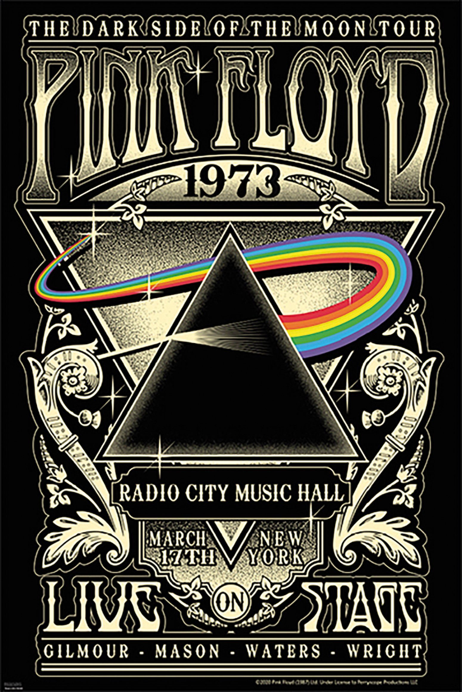 PYRAMID Poster Pink Floyd Poster Radio City.. Music Hall, New York 61 x