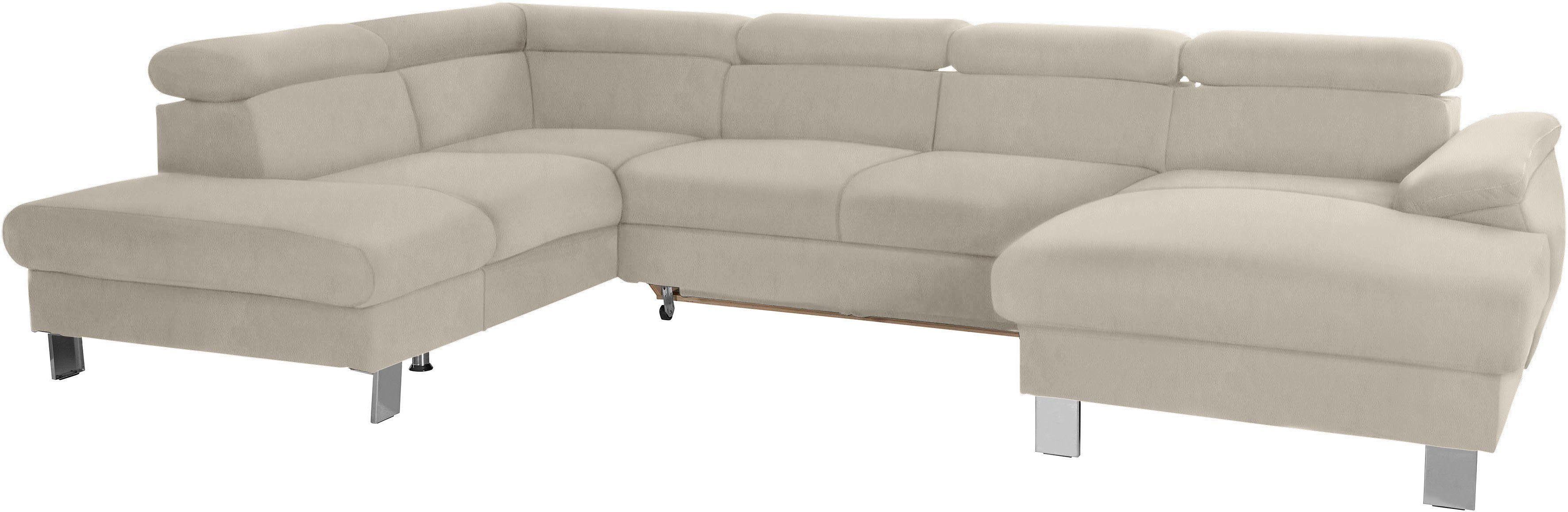 COTTA Wohnlandschaft "Komaris U-Form, B: 320 cm" mit Kopfteilverstellung, o günstig online kaufen