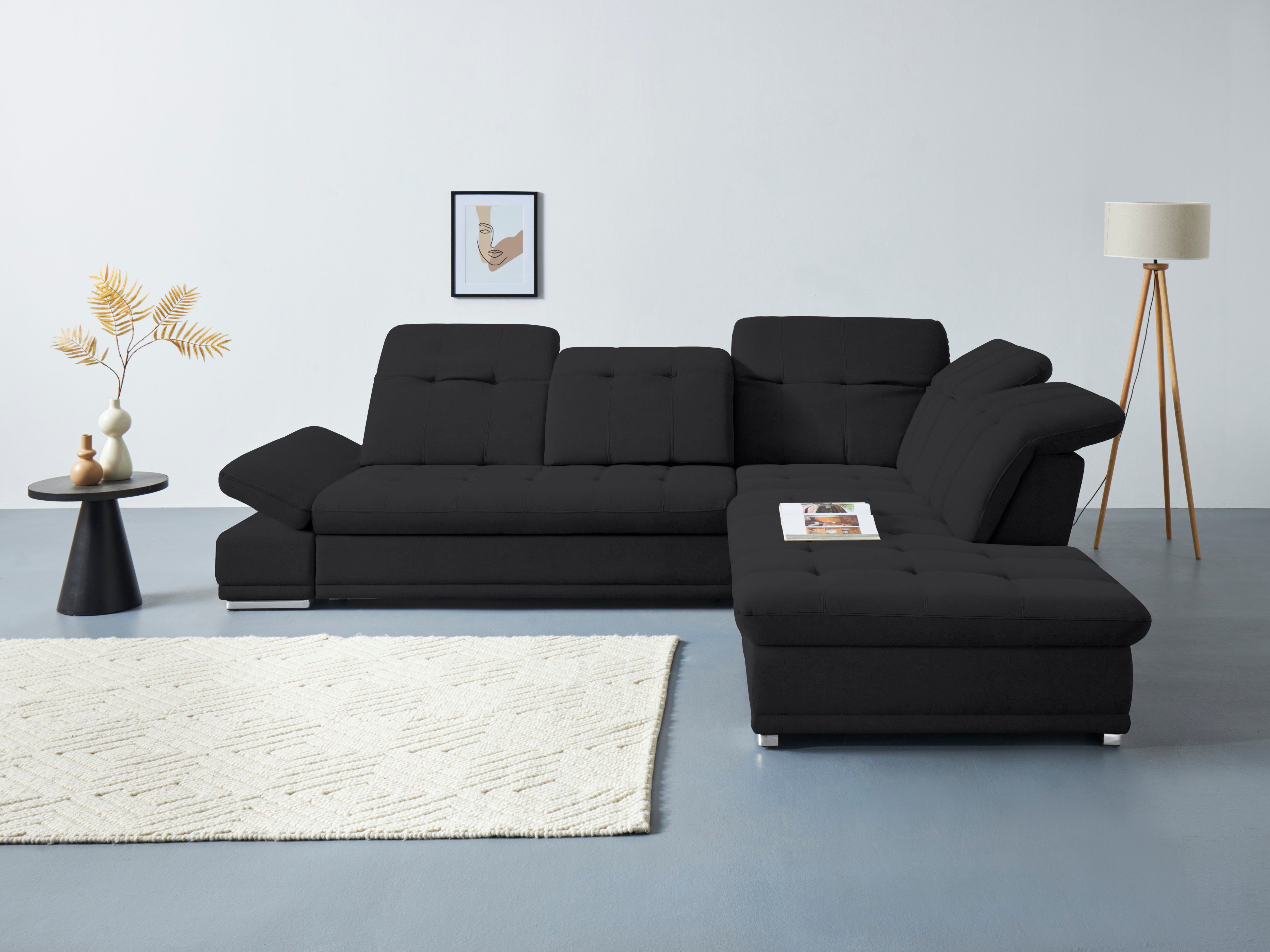COTTA Ecksofa "Holiday L-Form mit Sitztiefen-, Armteil- und Kopfteilverstel günstig online kaufen