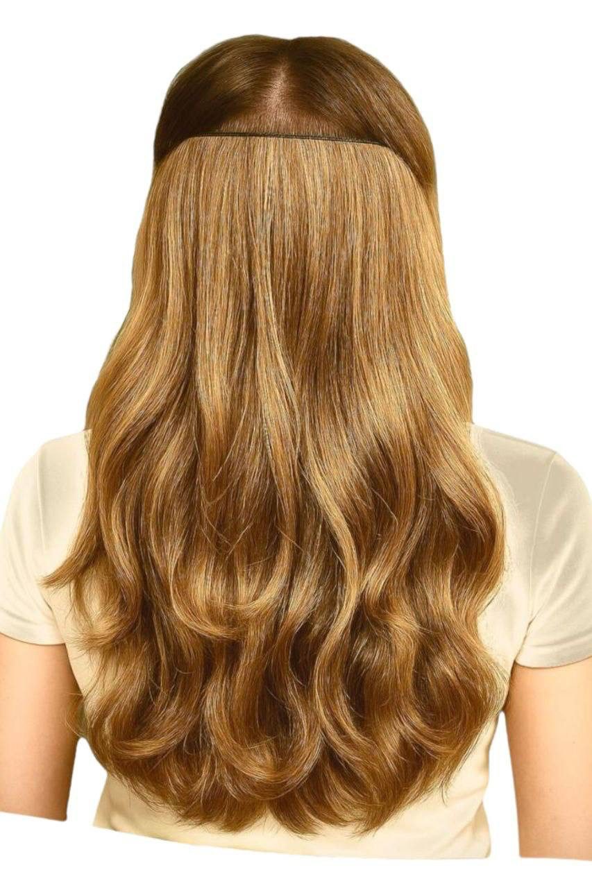 NOGI Kunsthaar-Extension NOGI Glam Clip, Aus High Heat Fiber für 50 cm Länge und Fülle mit sicherem Halt