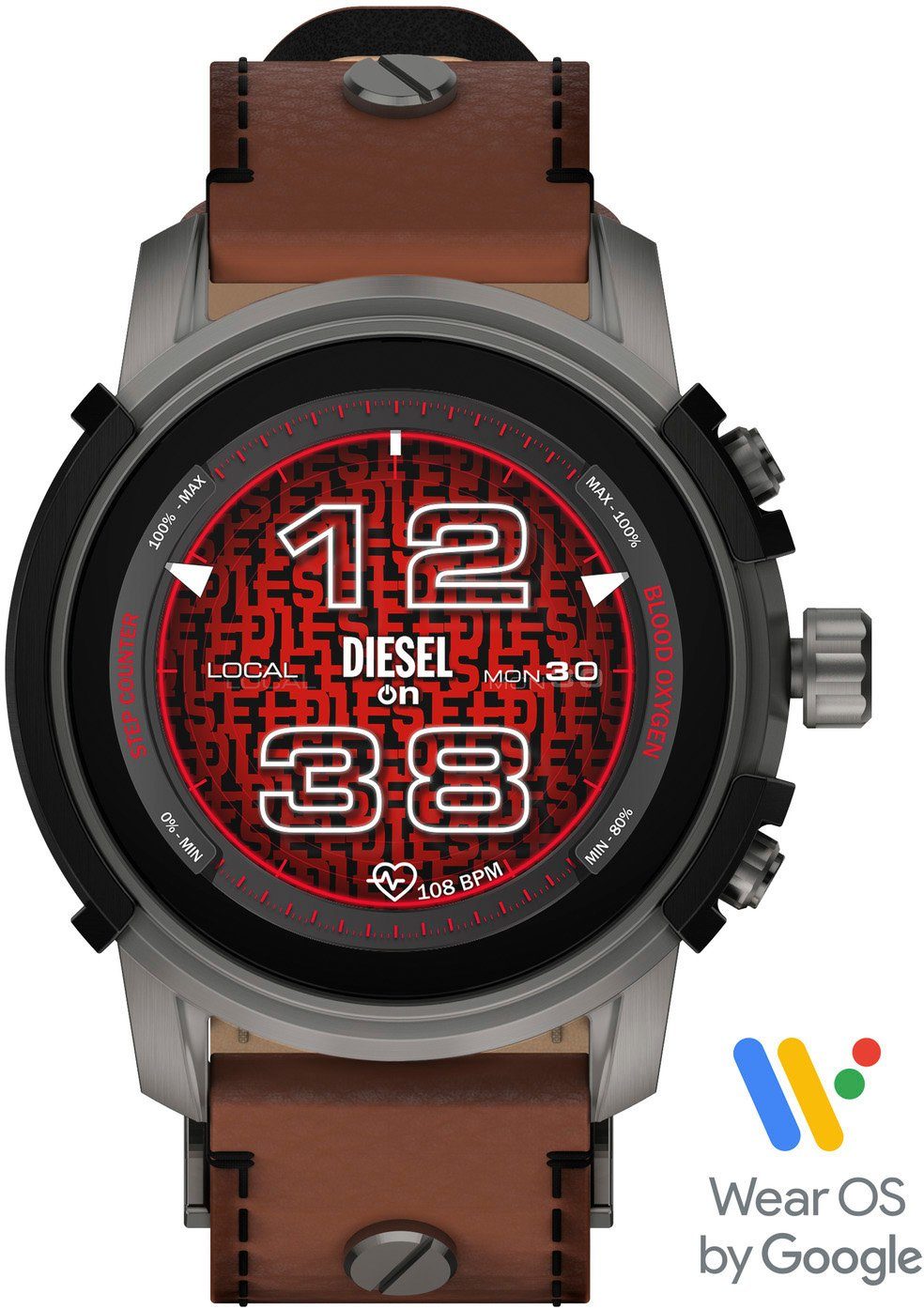 DIESEL ON Diesel Griffed, DZT2043 Smartwatch (Wear OS by Google)