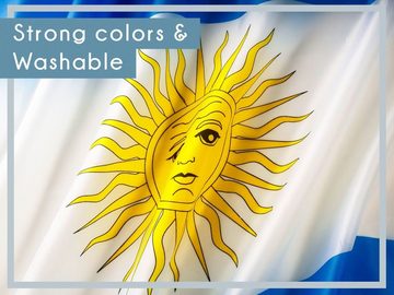 PHENO FLAGS Flagge Argentinien Flagge 90 x 150 cm Argentinische Fahne Nationalfahne (Hissflagge für Fahnenmast), Inkl. 2 Messing Ösen