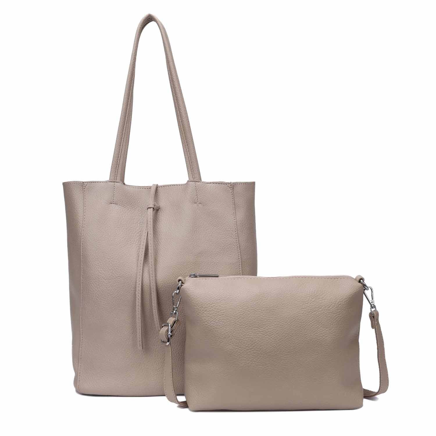 Schultertasche SET 2in1 Damen Tasche Umhängetasche XXL Shopper