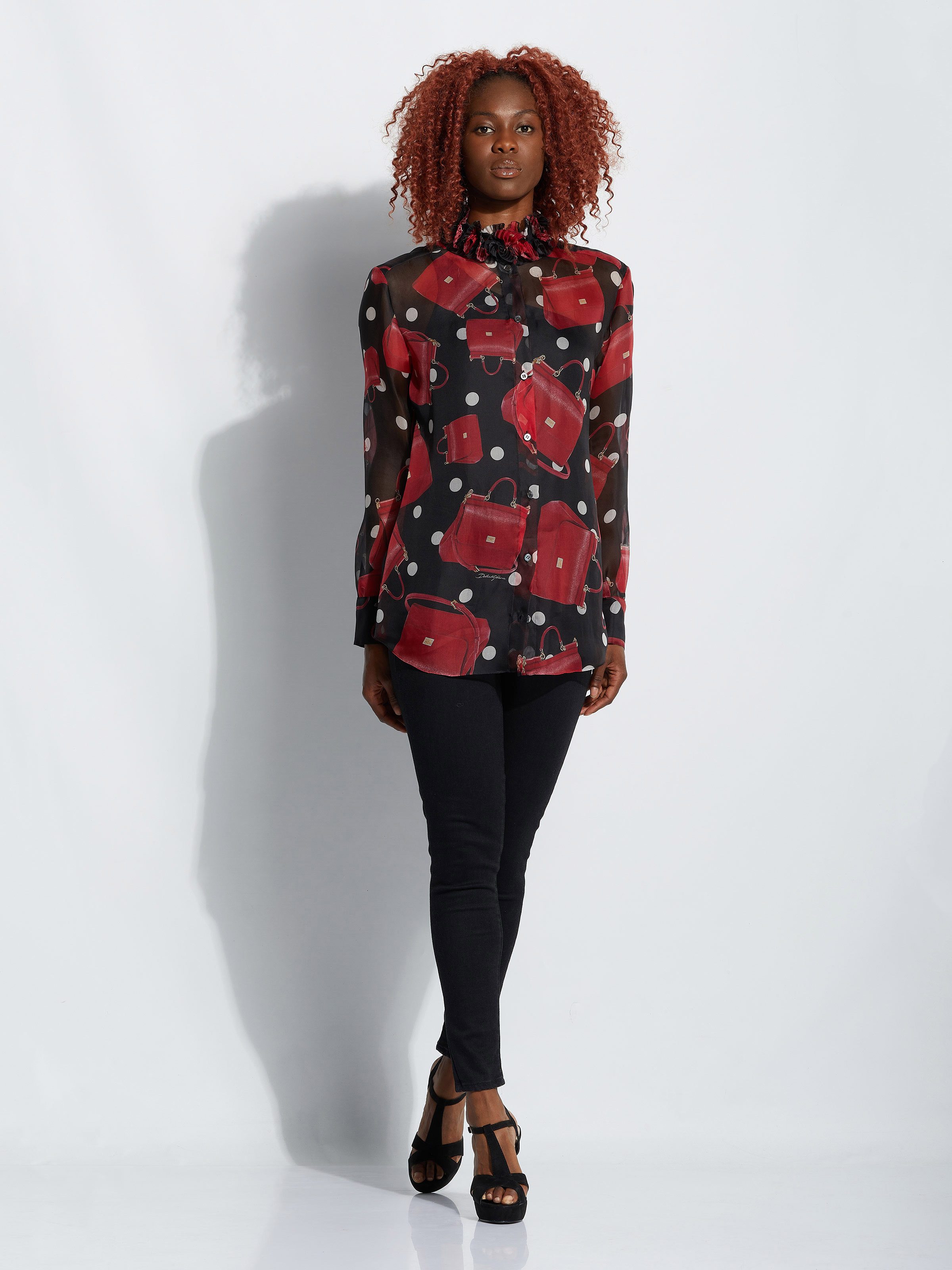 DOLCE & GABBANA Langarmbluse Dolce & Gabbana Bluse