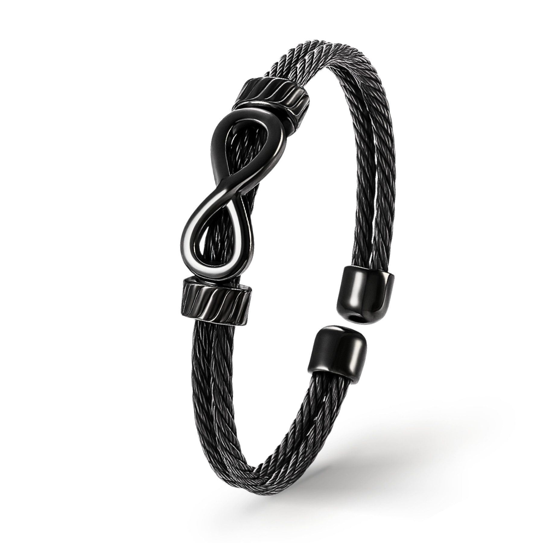 UNIQAL.de Armreif Unendlichkeit Edelstahl Armband "INFINITY" Unisex (Edelstahl, Casual Style, Handgefertigt in Germany), Designed in Germany